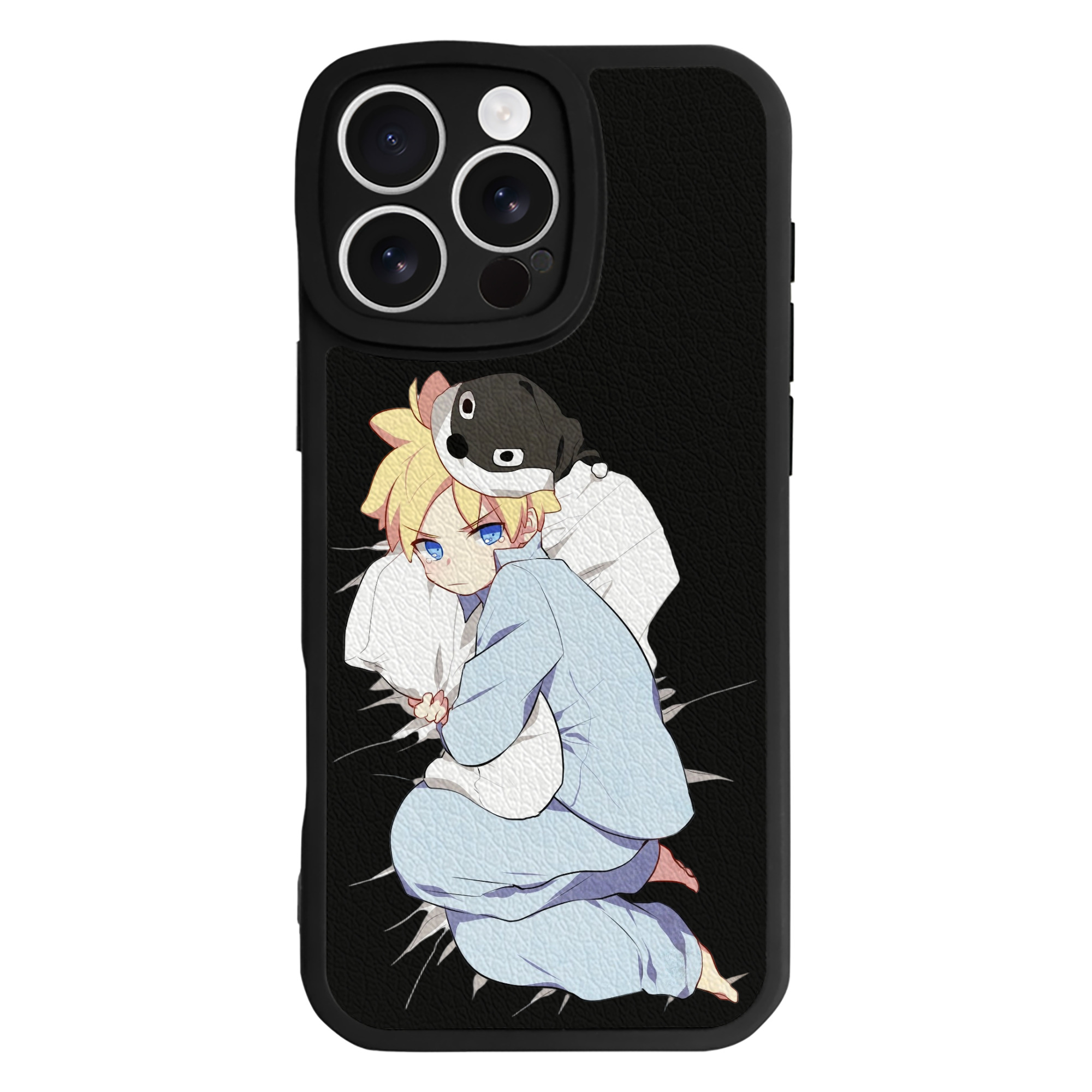（画像用） NARUTO -ナルト- うずまき ナルト Uzumaki Naruto 【iPhone 16シリーズ対応】シリコンスマホケース（レザー調） 材質：シリコン